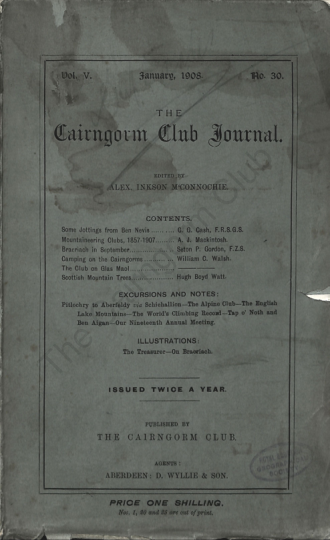 The Cairngorm Club Journal No 30 cover